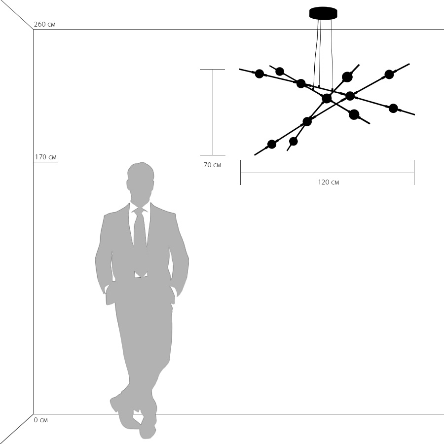 Подвесная люстра LightStar BERGAMO 745247_LS