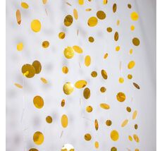 Гирлянда Нить с Пайетками 3м, Золотая LTC PTG-Gld-3.0m