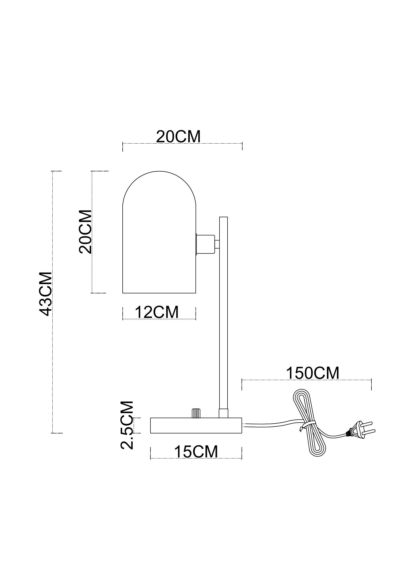 Настольная лампа Arte Lamp CASSEL A5454LT-1PB
