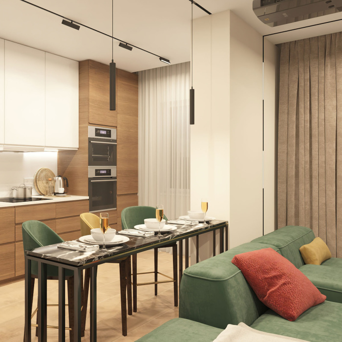 Трековый светильник однофазный Denkirs Smart DK8008-BK