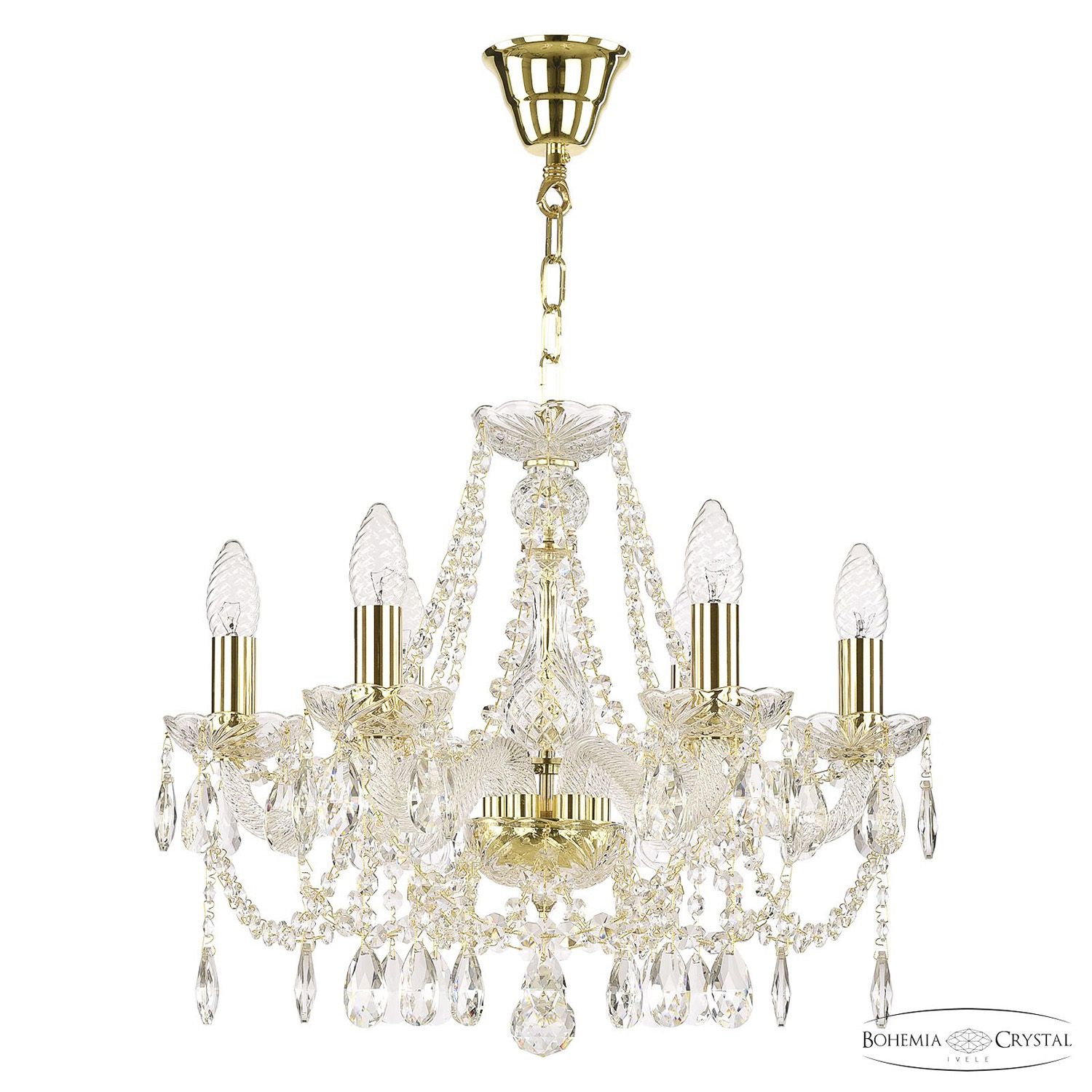 Хрустальная люстра Bohemia Ivele Crystal 107/6/165 G_BI