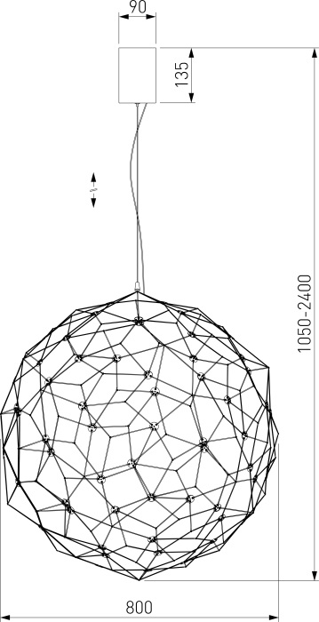 Подвесной светильник светодиодный Bogate's 452/1_EU