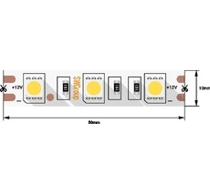 Лента со скотчем 3М светодиодная стандарт 5050, 60 LED/м, 14,4 Вт/м, 12В, IP20 00-00009263_SW