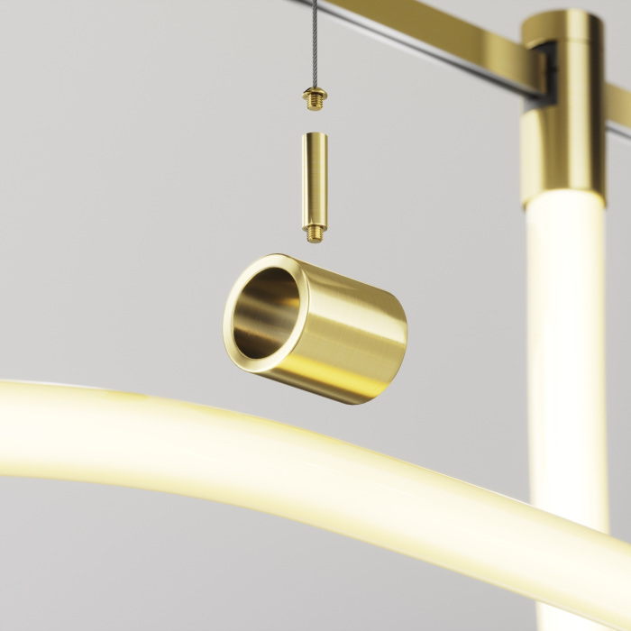 Потолочный коннектор с тросовым подвесом в шинопровод Maytoni Tau TRA154CSW-1BS_MY