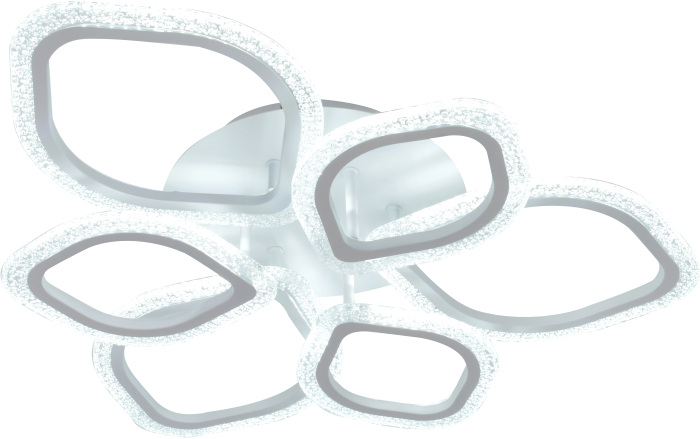 Потолочная люстра для гостиной с пультом управления светодиодная регулировкой цветовой температуры и яркости, ночным режимом таймером Escada 10251/6LED_ESC