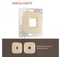 Вывод кабеля Arte Milano 205.49-1.shampan
