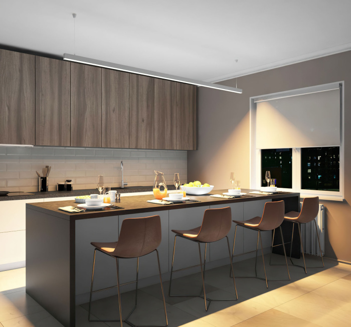 Подвесной светильник Denkirs линейный DK9253-WH