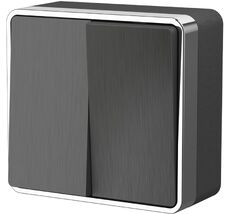 Выключатель двухклавишный Gallant WL15-03-01 a051337_WR