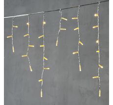 Гирлянда Бахрома с Колпачком 4,9 x 0,5 м Тепло-Белая 220В, 200 LED, Провод Прозрачный ПВХ, IP65 PIL200CAP-10-2WW