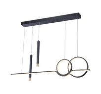 Подвесная люстра Ambrella light с пультом LineTech FL5394_AMB