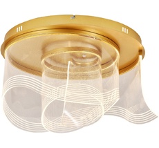 Потолочная люстра с пультом золотой (+ночной режим) с пультом светодиодная (14029/3С Gold) Indigo V000163L