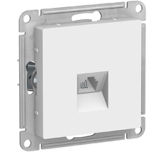 Телефонная розетка встраиваемая RJ-11 (белый) Systeme Electric ATN000181