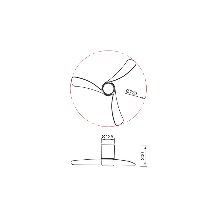 Люстра-вентилятор Mantra NEMO 9053_MN