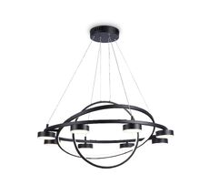 Подвесная люстра Ambrella light с пультом LineTech FL51779_AMB