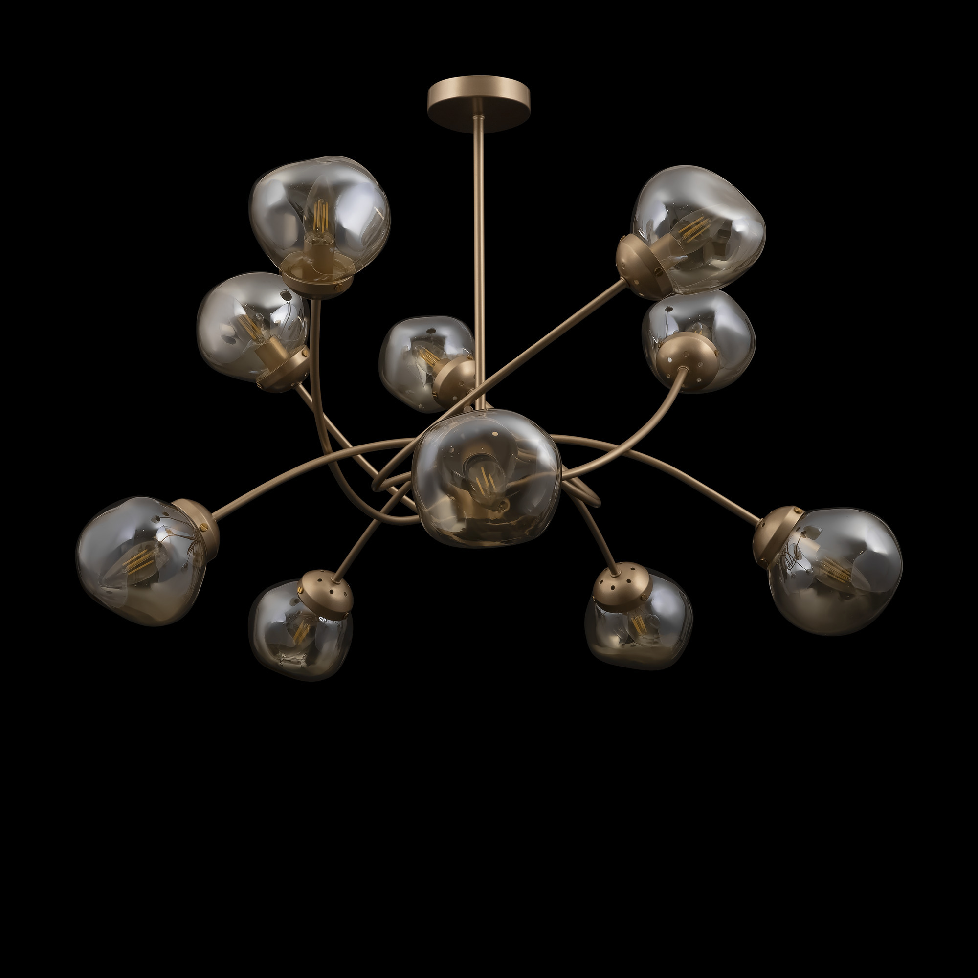 Люстра на штанге Freya Volani FR8017PL-10MG_MY