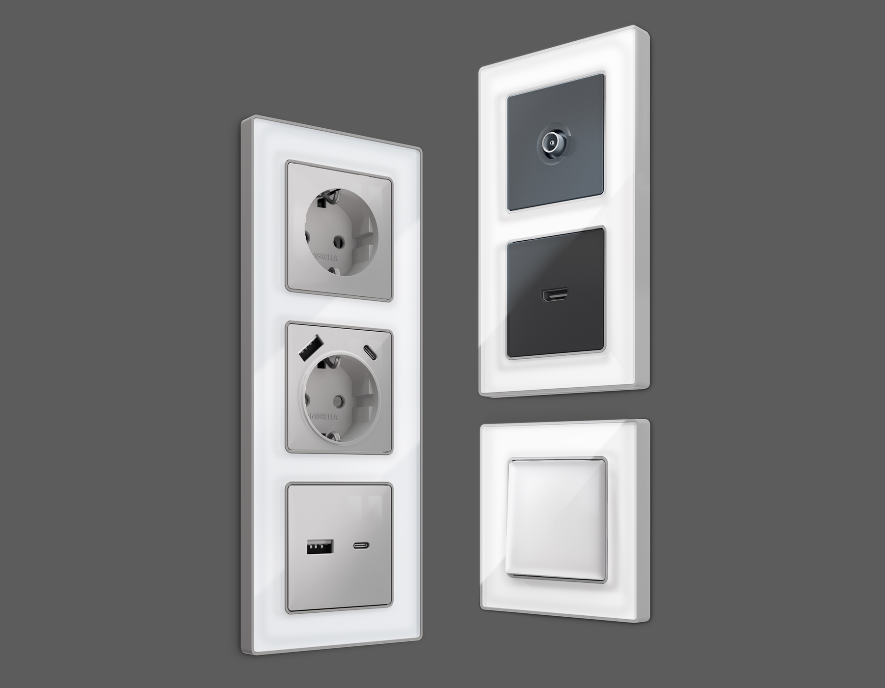 Рамка Ambrella Volt ALFA Arctic AF580132_AMB