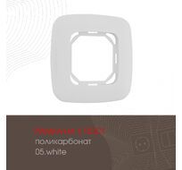 Рамка из поликарбоната на 1 пост Arte Milano 505.05-1.white