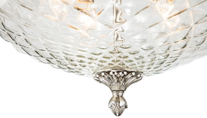 Потолочная люстра буше хрустальная NICKEL iLamp JAZZ 440 NIC_IP