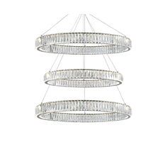 Подвесная люстра Newport Вертикальная композиция 8240 из трех колец хром №8_NP