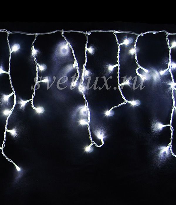 

Гирлянда Бахрома 3 x 0,5 м Белая 220В, 150 LED, Провод Прозрачный Силикон, IP65 02-006, 02-006