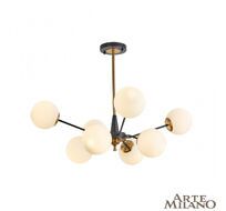 Потолочная люстра Arte Milano Neapolis 279808/8 BK/GD