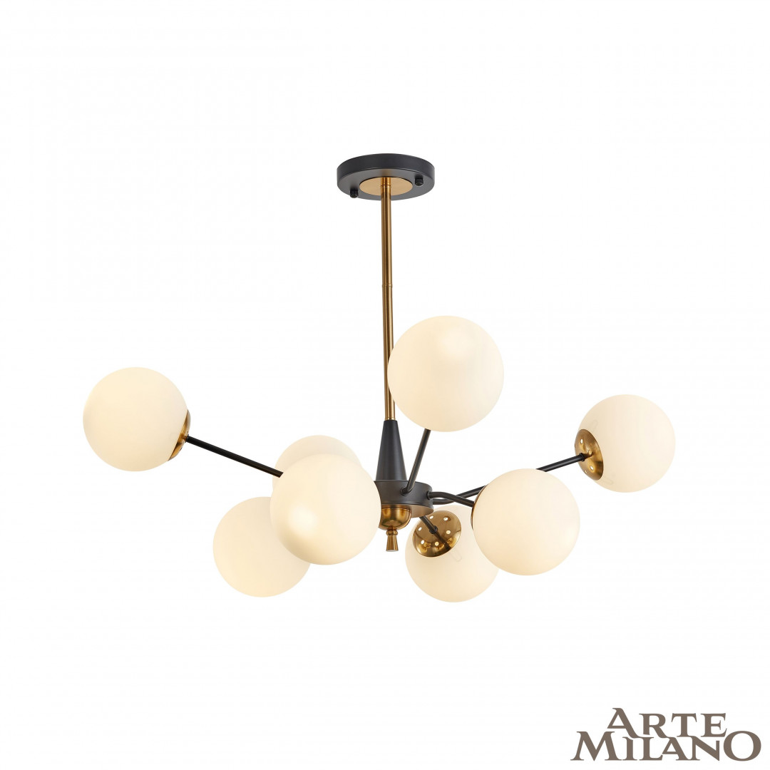 Потолочная люстра Arte Milano Neapolis 279808/8 BK/GD