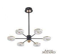Подвесная люстра на штанге Arte Milano Ferrara 277499/6 BK/GD