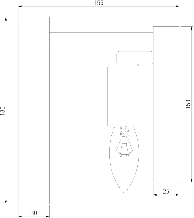 Бра Bogate's 373/1 золото_EU
