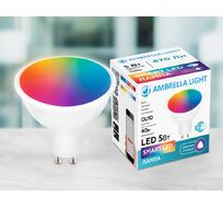 Светодиодная лампа Ambrella Light MR16 с голосовым управлением и RGB подсветкой 207500_AMB