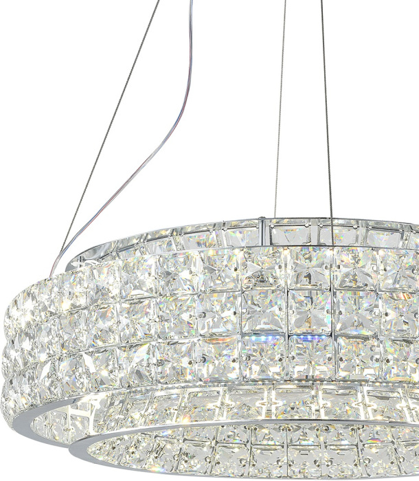 Подвесной хрустальный светильник LED (12044/A/1P Chrome) Indigo V000100L