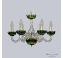 Подвесная люстра Bohemia Ivele Clear-Green 1308/6/165 G Cl/Clear-Green/H-1K_BI