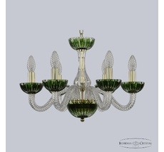Подвесная люстра Bohemia Ivele Clear-Green 1308/6/165 G Cl/Clear-Green/H-1K_BI
