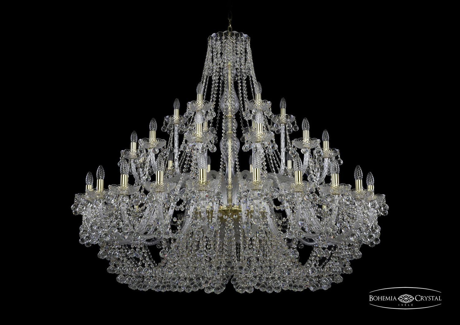 Хрустальная люстра Bohemia Ivele 1409/24+12+6/530 G_BI