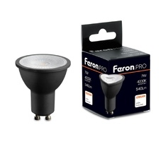 Лампа светодиодная MR16 рефлекторная 7W 175-265V GU10 4000К Feron 48955_FR