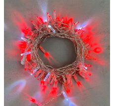 Гирлянда LTC Нить с Колпачком 10м Красная с Мерцанием Белого Диода 24В, 100 LED PST100BLWCAP-10-1R