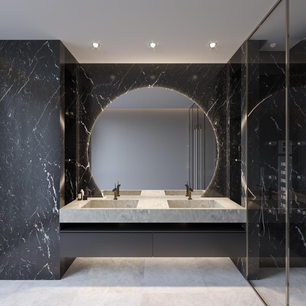 Светильник влагозащищенный встраиваемый светодиодный с переключателем цветовой температуры NOVOTECH LARGO 359434