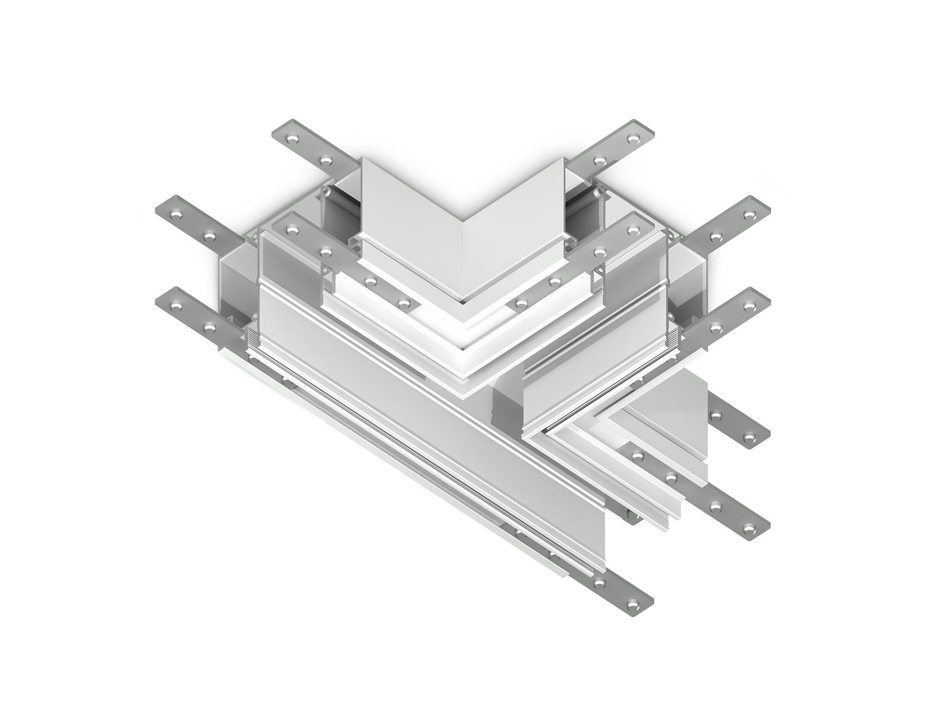 Коннектор T-образный для шинопровода в натяжной потолок Ambrella Light Magnetic GL1047_AMB