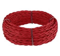 Ретро кабель витой 3х2,5 красный 20 м ( Werkel a050814_WR