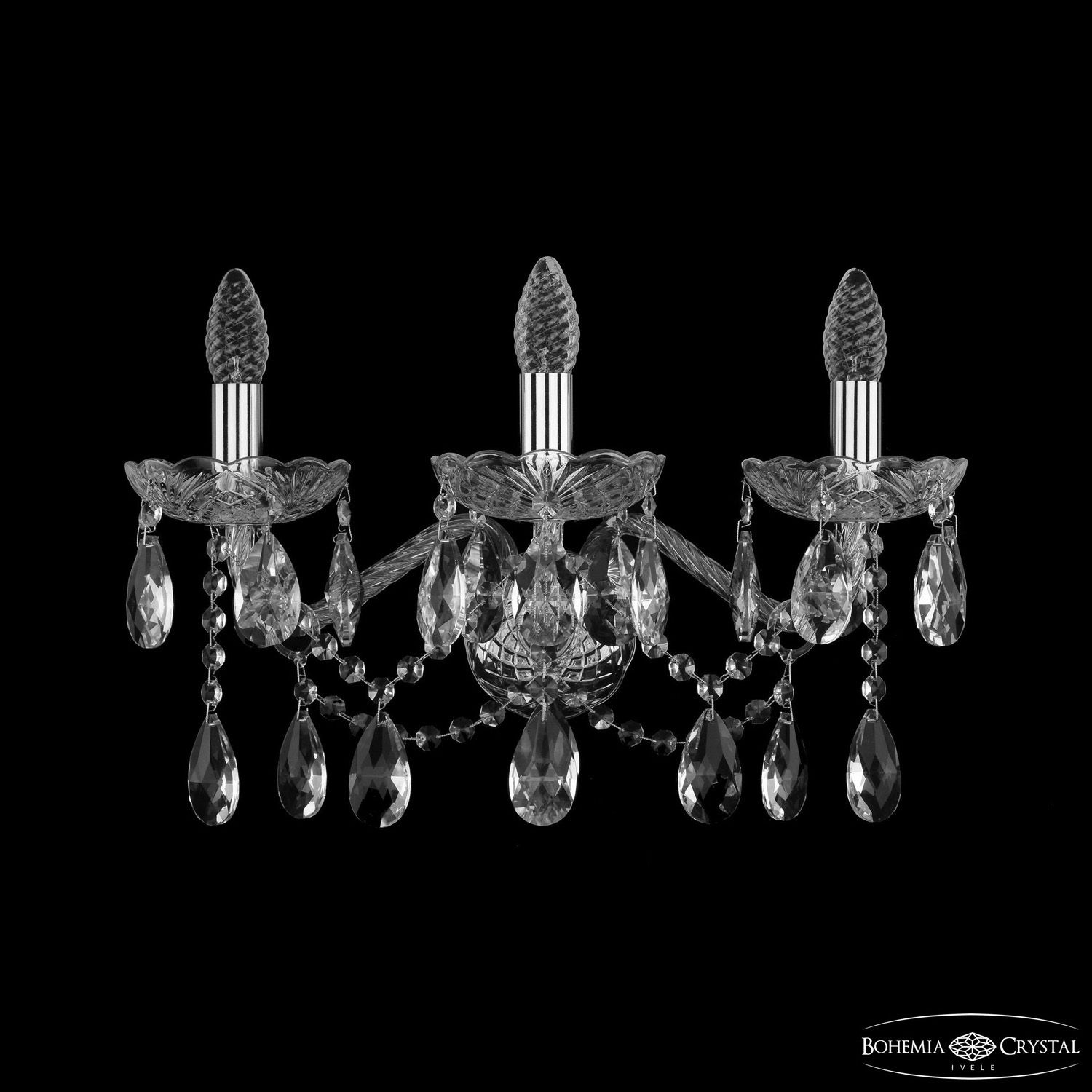 Бра Bohemia Ivele Crystal 1413B/3/200/XL Ni_BI