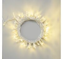 Гирлянда Нить с Колпачком 10м Шампань 220В, 100 LED, Провод Прозрачный ПВХ, IP65 LTC PST100CAP-10-2CH