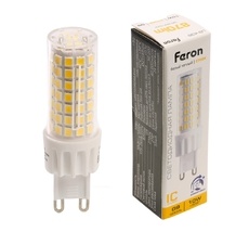 Лампа светодиодная JCD9 диммируемая 10W 175-265V G9 2700К Feron 51741_FR