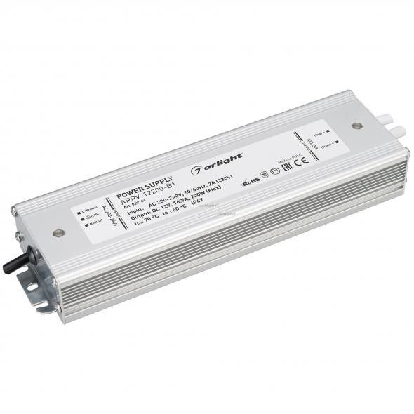 Блок питания ARPV-12200-B1 (12V, 16,7A, 200W) 028784_ARL