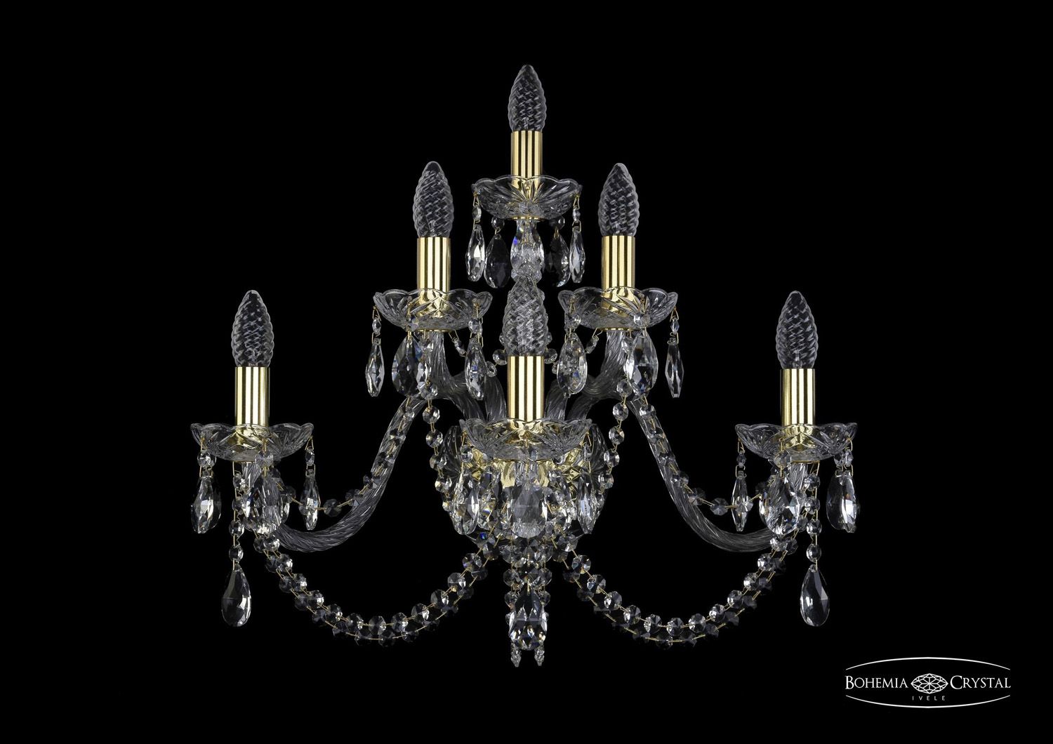Бра Bohemia Ivele 1402B/3+2+1/240 G_BI