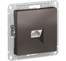 Розетка встраиваемая Ethernet RJ-45 (мокко) Systeme Electric ATN000683