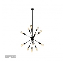 Подвесная люстра ILamp Twins Loft Loft209-12B_IP