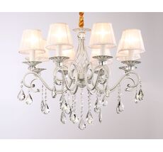 Подвесная люстра Ambrella light с абажурами и хрусталем Traditional TR4548_AMB