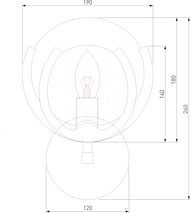 Бра Bogate's 354/1_EU