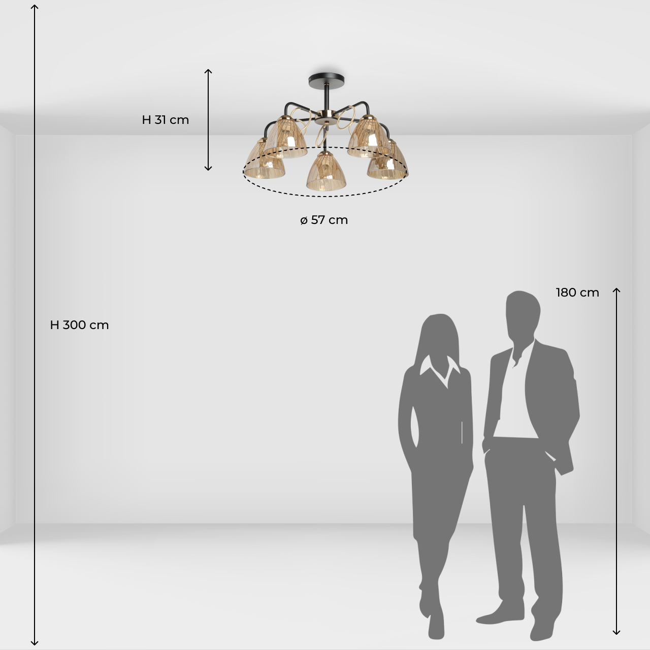 Потолочная люстра De Markt Альфа 324017905_MW