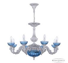 Хрустальная люстра Bohemia Ivele AL79101P/8/250 WMN P Aquamarine/M-1G_BI