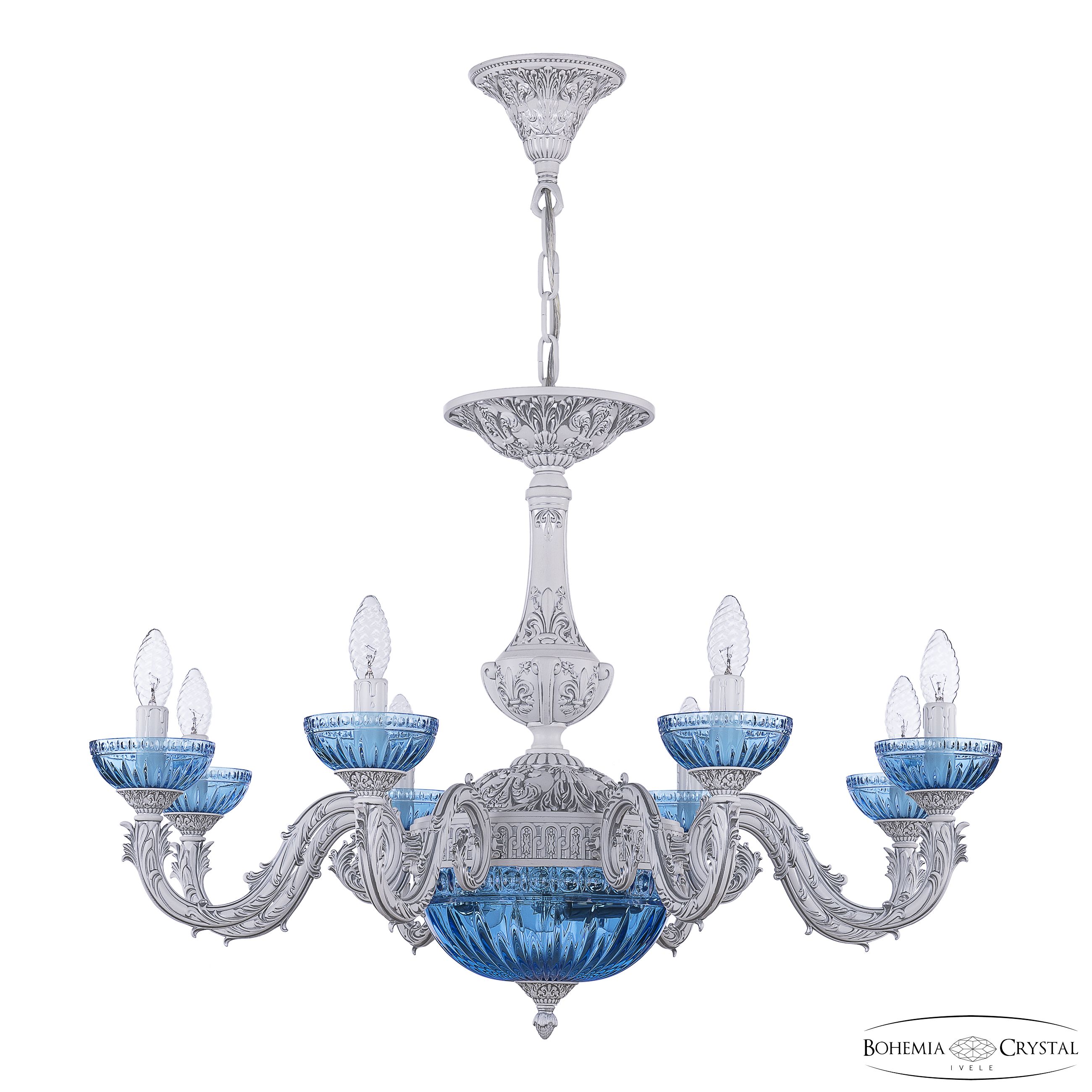 Хрустальная люстра Bohemia Ivele AL79101P/8/250 WMN P Aquamarine/M-1G_BI